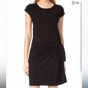 Velvet Gussie Black “vintage slub” crew neck dress